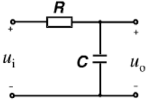 低通滤波器的一阶RC电路模型